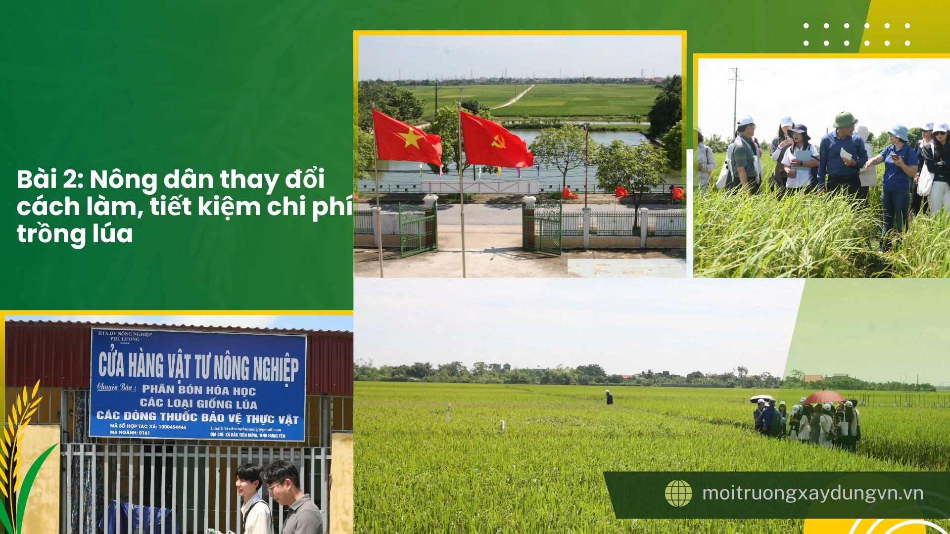 Nông nghiệp tuần hoàn - Tiết kiệm tài nguyên, Tạo sinh kế bền vững  Bài 2: Nông dân thay đổi cách làm, tiết kiệm chi phí trồng lúa